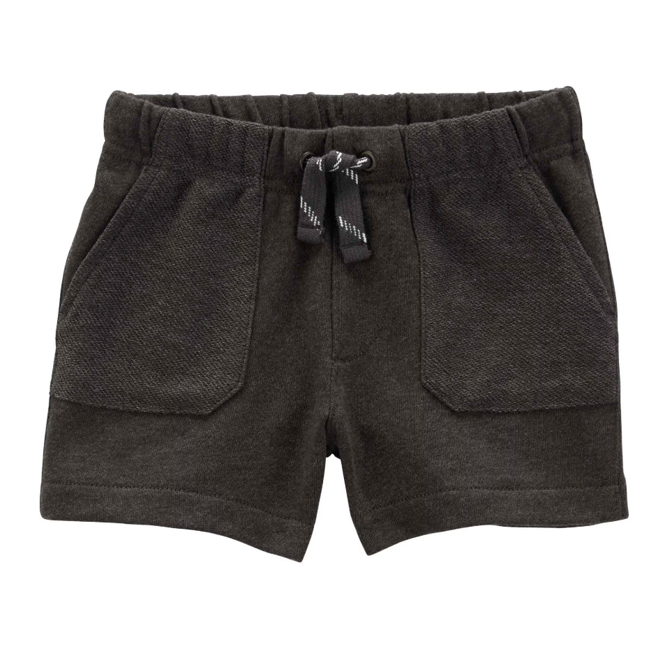 Bermuda infantil com amarração cinza